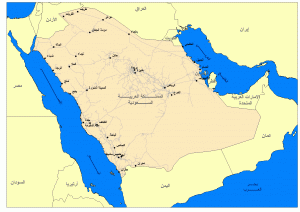 خريطة صماء للسعودية