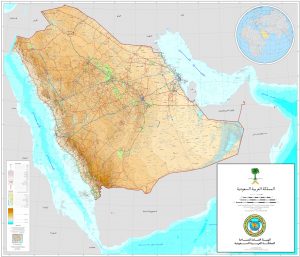 خريطة صماء للسعودية