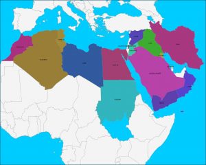 خريطة البلاد العربية