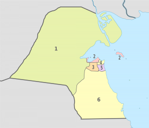 خريطة مدن الكويت 