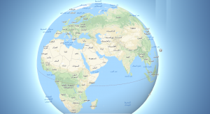 خريطة العالم ثلاثية الأبعاد