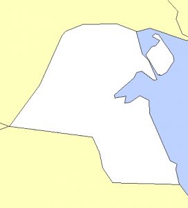 خريطة صماء للكويت