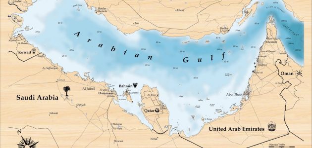 خريطة الخليج العربي