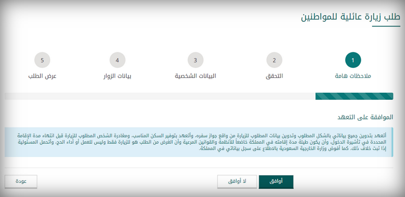 شروط طلب زيارة عائلية من وزارة الخارجية السعودية موقع محتويات
