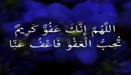 اللهم إنك عفو تحب العفو