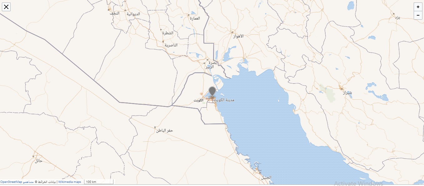خريطة الكويت العاصمة