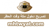 شرطة منطقة مكة المكرمة تصريح تنقل .. تصريح دخول مكة وقت الحظر