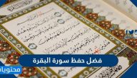 فضل حفظ سورة البقرة