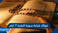 فوائد قراءة سورة البقرة 7 ايام