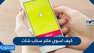 كيف اسوي فلتر سناب شات