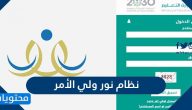 نظام نور ولي الامر تسجيل دخول