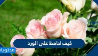 كيف احافظ على الورد مده طويله