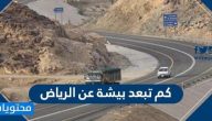 كم تبعد بيشة عن الرياض