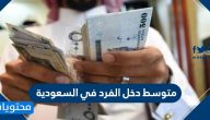 متوسط دخل الفرد في السعودية