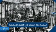 اسباب ازدهار الصناعة في العصور الاسلامية
