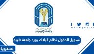 جامعة طيبة بلاك بورد تسجيل دخول .. تسجيل الدخول نظام البلاك بورد جامعة طيبة