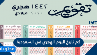 كم تاريخ اليوم الهجري في السعودية