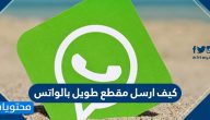 كيف ارسل مقطع طويل بالواتس … خطوات إرسال فيديو بالواتس آب
