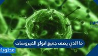 ما الذي يصف جميع انواع الفيروسات