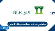 استعلام عن رقم حساب في بنك الاهلي .. تفاصيل وطرق الاستعلام عن رقم الحساب