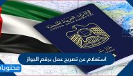 استعلام عن تصريح عمل برقم الجواز .. رابط الاستعلام عن تصريح العمل بِرقم الجواز