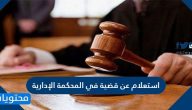 استعلام عن قضية في المحكمة الإدارية .. رابط الاستعلام التفصيلي عن قضية
