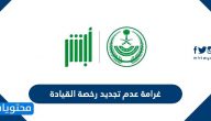 غرامة عدم تجديد رخصة القيادة … دفع غرامة عدم تجديد رخصة القيادة