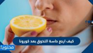 كيف ارجع حاسة التذوق بعد كورونا … واسترجاع حاسة التذوق والشم بعد الزكام