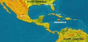 أبن تقع جامايكا على الخريطة