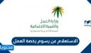 الاستعلام عن رسوم رخصة العمل برقم الاقامة 1448
