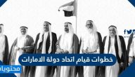 خطوات قيام اتحاد دولة الامارات العربية المتحدة