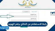 رابط الاستعلام عن النتائج برقم الهويه https //noorresults.moe.gov.sa