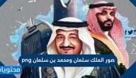 صور الملك سلمان ومحمد بن سلمان png تصاميم جودة عالية