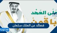 قصائد عن الملك سلمان .. أشعار عن الملك سلمان بن عبدالعزيز