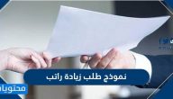نموذج طلب زيادة راتب شهري بالعربي 2025 .. افضل نماذج طلب زيادة راتب