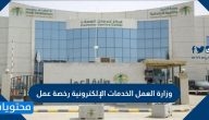 وزارة العمل الخدمات الإلكترونية رخصة عمل