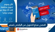 اقصى مبلغ للتحويل من الراجحى لمصر وخدمات التحويلات الدولية في الراجحي