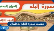 تفسير سورة البلد للاطفال