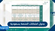 جدول امتحانات المنصة بسعودية وطريقة الدخول للإمتحان