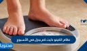 جدول كيتو دايت كم ينزل في الأسبوع
