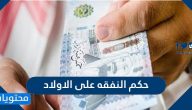 احكام النفقة على الاولاد