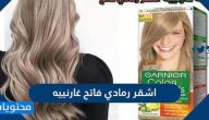 طريقة استخدام صبغة اشقر رمادي فاتح غارنييه وكم سعرها في السعودية