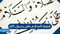 كيفية السلام على رسول الله