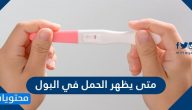 متى يظهر الحمل في البول