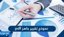 نموذج تقرير جاهز pdf