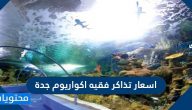 اسعار تذاكر فقيه اكواريوم جدة