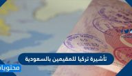 نظام طلب الحصول على تأشيرة تركيا للمقيمين بالسعودية