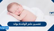 تفسير حلم الولادة بولد للعزباء والمتزوجة والحامل