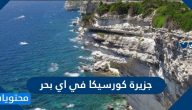 جزيرة كورسيكا في اي بحر