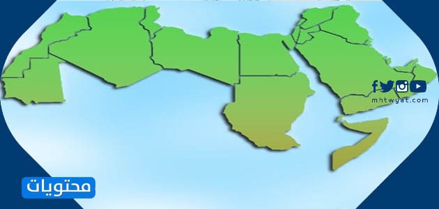 الخريطة الوطن العربي القديمة صماء 